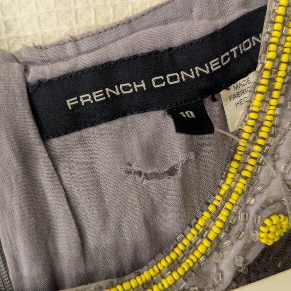 NWT French Connection Lavender Beaded Cocktail Sheath Dress Women's 10 - Picture 8 of 8